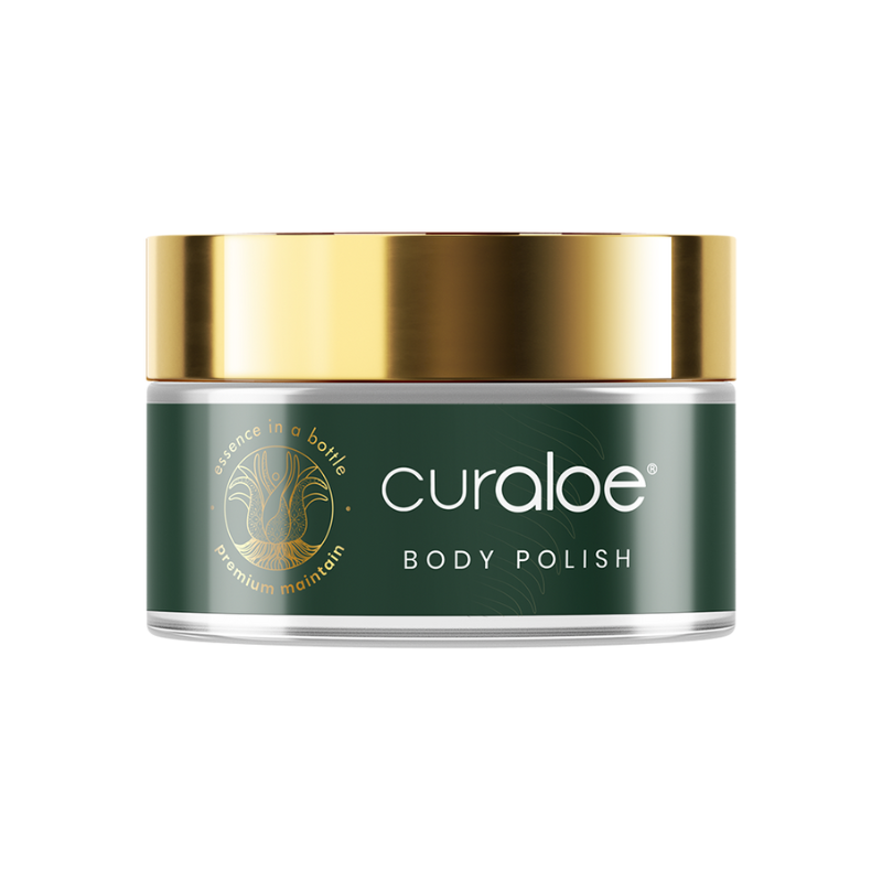 Revitalize Skin with Curaloe Exfoliator Polish - A Delectable Blend of Aloe Vera, Coconut Oil & Shea Butter