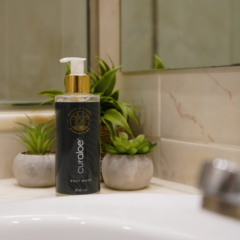 Eco-friendly Curaloe Premium Body Wash for gentle cleansing